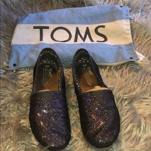 Blue glitter Toms